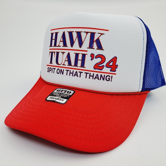 Hawk Tuah '24 Republican Election Foam Trucker Mesh Snapback - Picture 2 of 4
